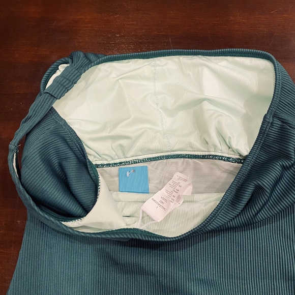 NWT Cupshe Eucalyptus Asymmetrical One-Shoulder Tummy Control One-Piece sz L - Picture 5 of 9